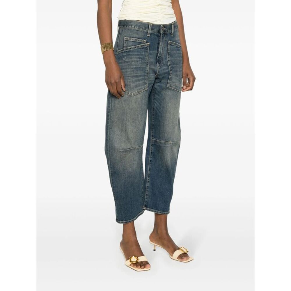 Nili Lotan Blue Denim - Tapered Jeans Women - Picture 4 of 5